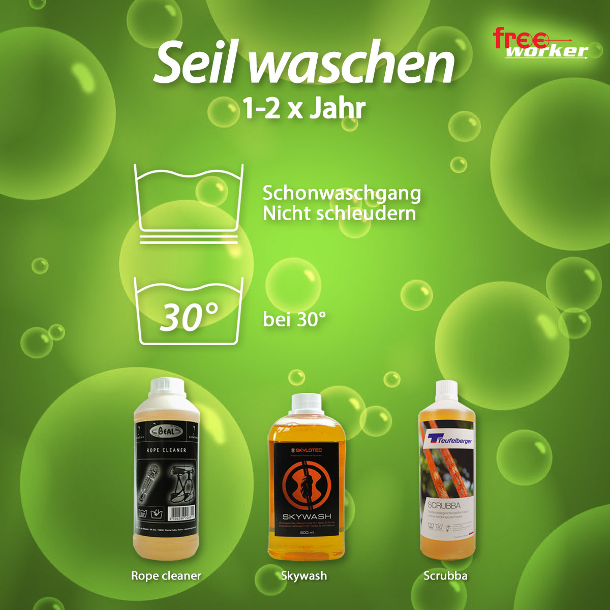 Kletterseile richtig waschen Kletterseile richtig waschen