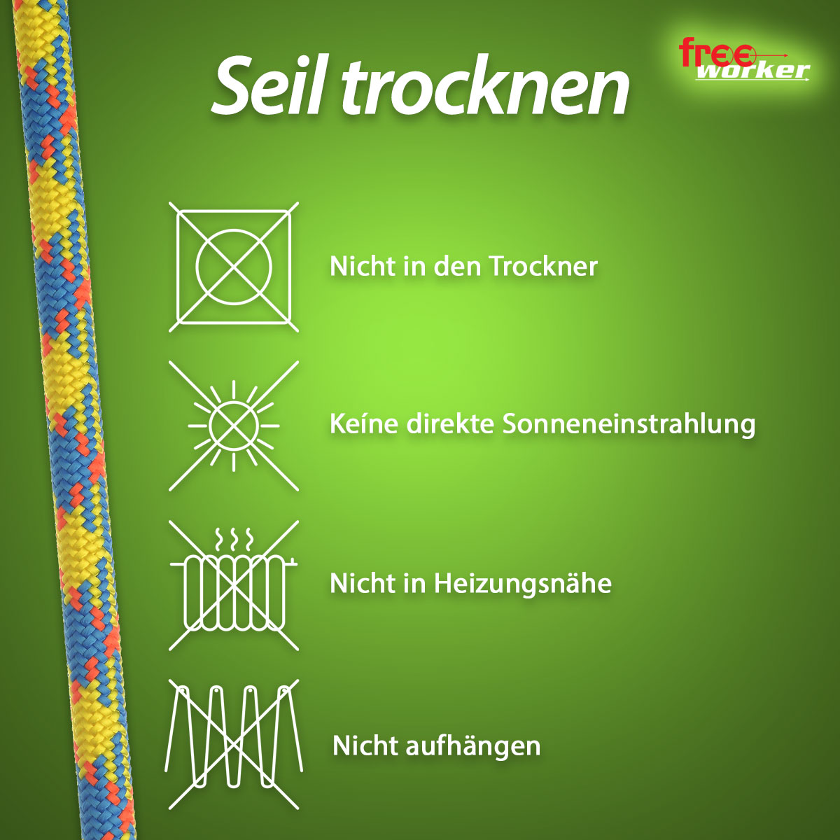 Kletterseile richtig trocknen Kletterseile richtig trocknen