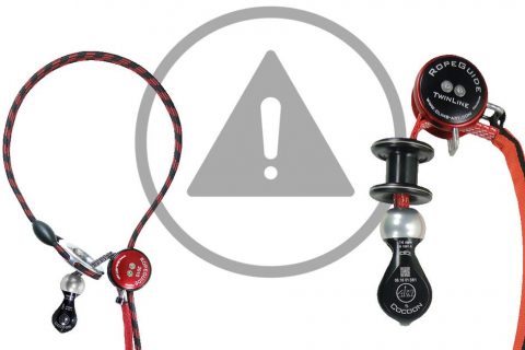 Consigne de sécurité: contrôle de sécurité sur RopeGuide 2010 et TwinLine