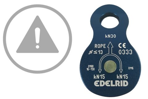 Aufruf zur Sicherheitsüberprüfung der Edelrid Turn Seilrolle