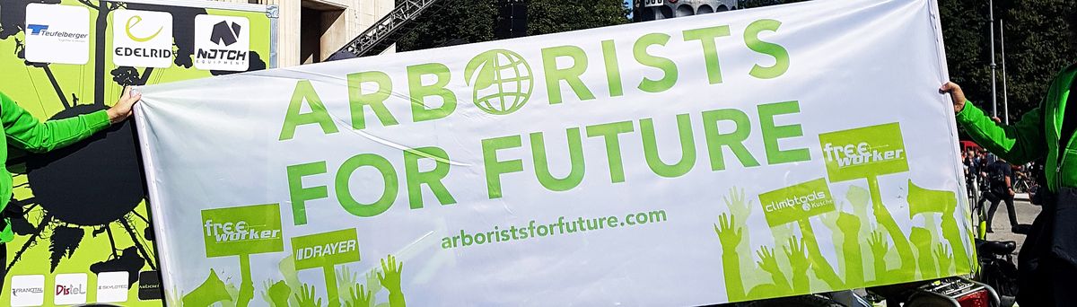 Arborists for Future Banner Klimastreik München
