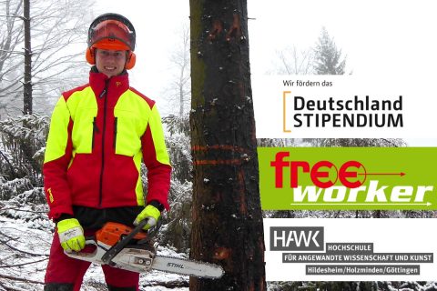 Deutschlandstipendium 2019/20 – Freeworker fördert Mathias Stahl
