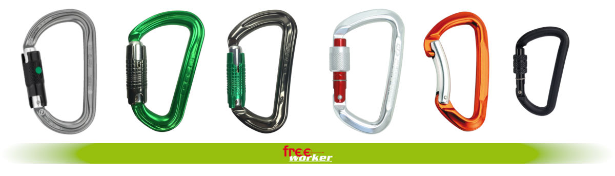 D-Karabiner Diverse D-Karabiner in verschiedenen Farben und Größen