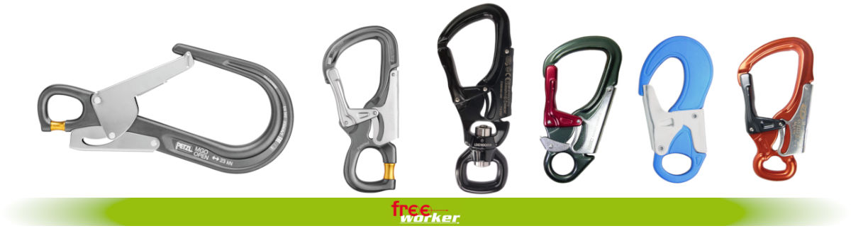 Handballenkarabiner Diverse Handballenkarabiner in verschiedenen Farben und Größen