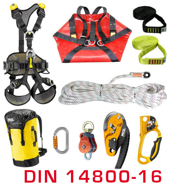 Gerätesatz Auf- und Abseilgerät nach DIN 14800-16 Gerätesatz Auf- und Abseilgerät nach DIN 14800-16